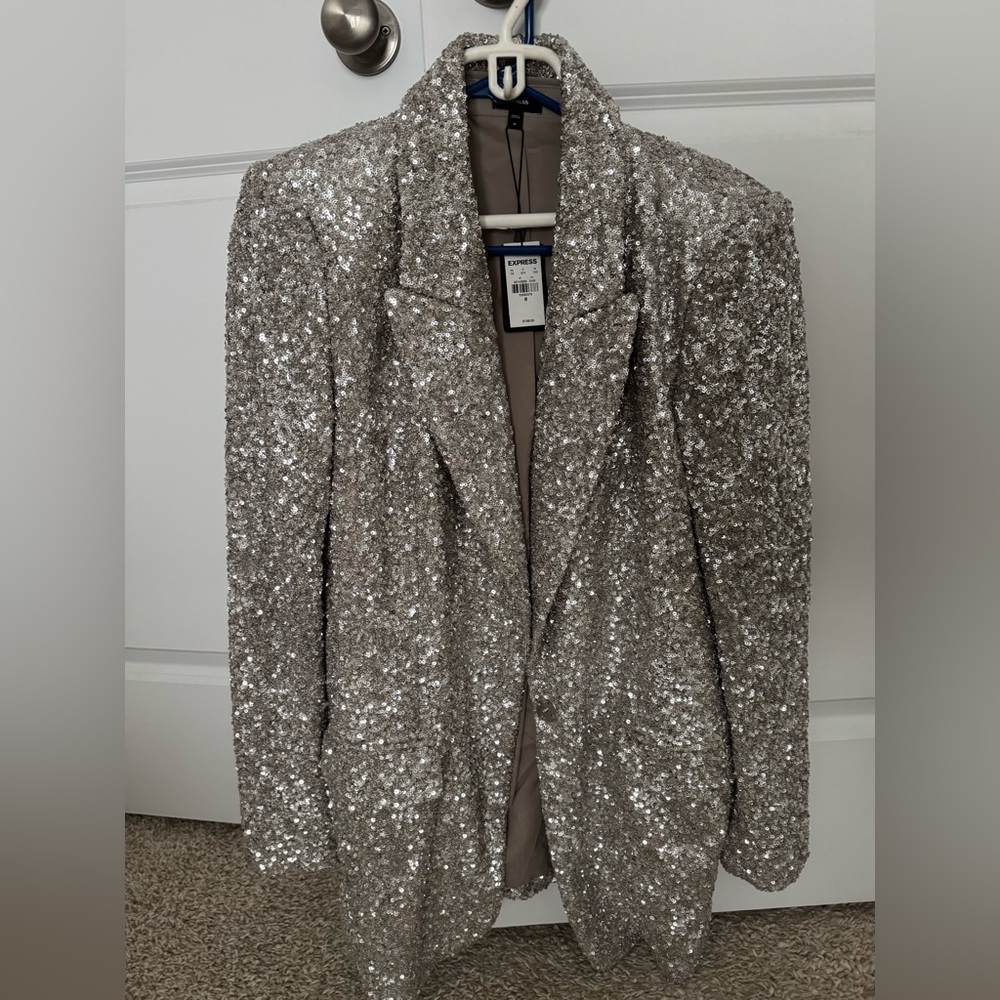 Express sequin blazer, medium